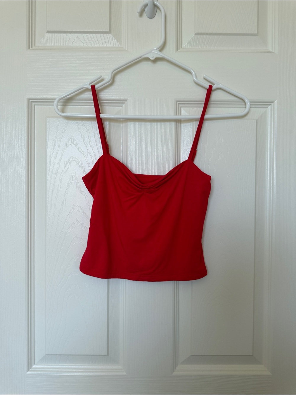 Red Spaghetti Strap Cami Top